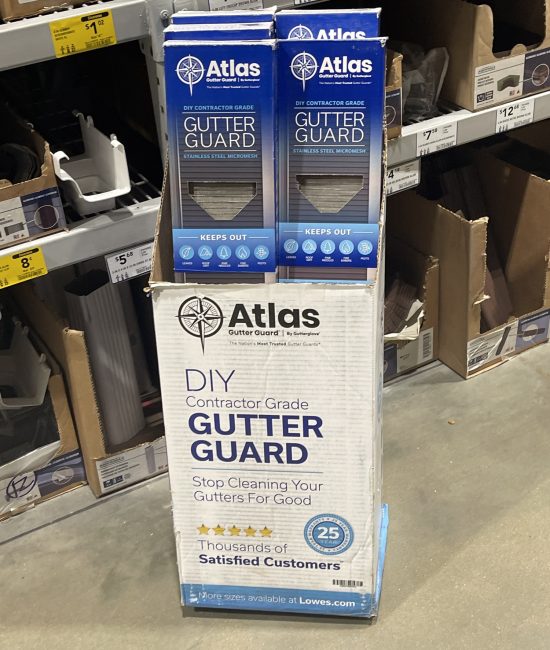 At Lowes Atlas Gutter Guard